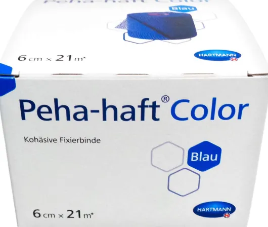 Peha Haft Color Fixierbinde Latexfrei 21 M X 6 cm Blau