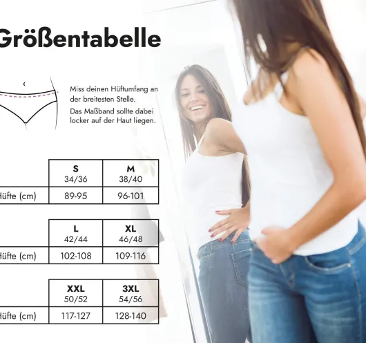 Perioden Spitzenslip Größe 42-44 (L)