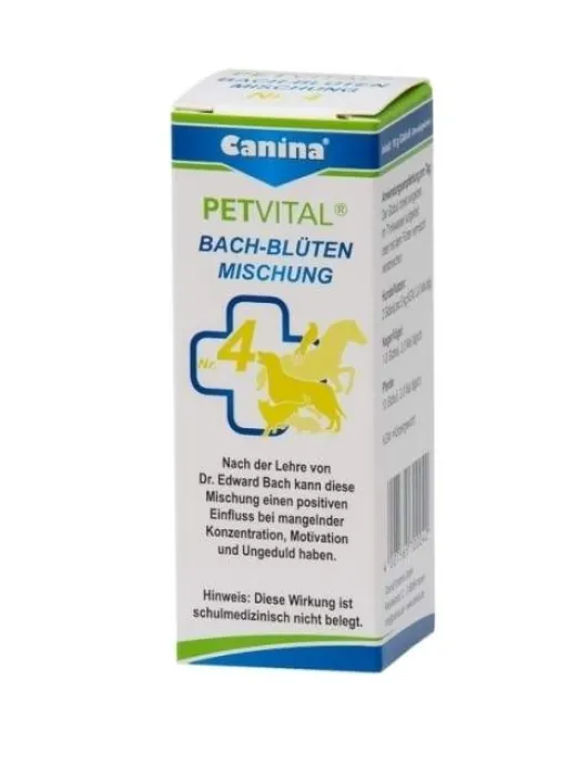 Petvital Bachblüten Nr.4 Globuli Vet