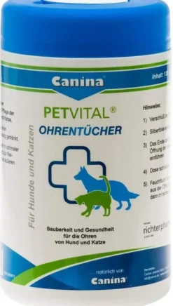 Petvital Feuchttücher Für Ohren 120 Tücher