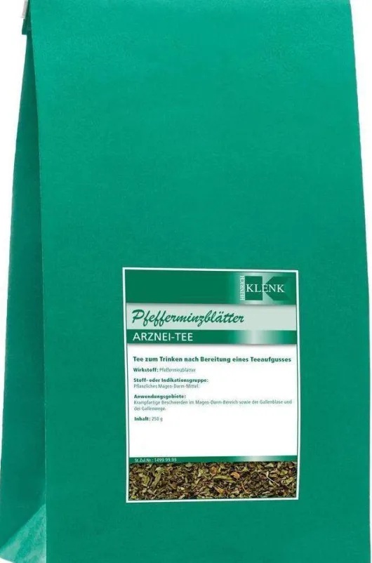 Pfefferminzblätter Tee