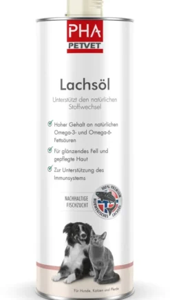 Pha Lachsöl Für Hunde, Katzen und Pferde 1000 ml