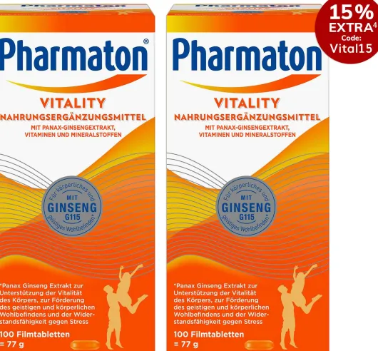 Pharmaton Vitality 2 x 100 Filmtabletten