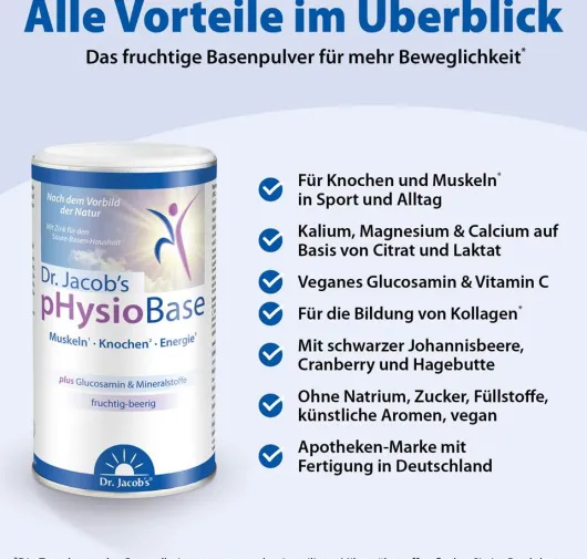Physiobase Dr.Jacob s 180 G Pulver