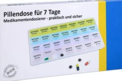 Pillendose 7 Tage + 4 Fächer Je Tag Kunststoff 1 Stück