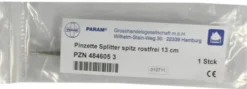 Pinzette Splitter Spitz Rostfrei 13 cm 1 Stück