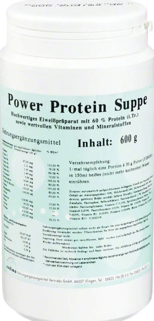 Power Protein Suppe Pulver 600 G Pulver