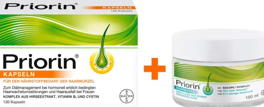 Priorin Kapseln 120 Stück + Priorin Haarmaske 180 ml
