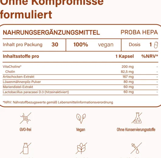 Probahepa Lebergesundheit Pro 30 Kapseln