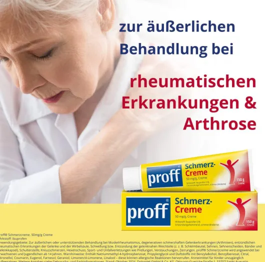 Proff Schmerzcreme 5% 150 g