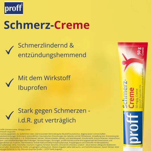 Proff Schmerzcreme 5% 50 g