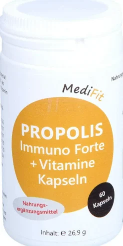 Propolis Immuno Forte+vitamine Kapseln Medifit 60 Stück