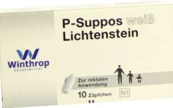 P-Suppos Weiß Lichtenstein 10 Zäpfchen