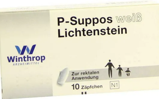 P-Suppos Weiß Lichtenstein 10 Zäpfchen