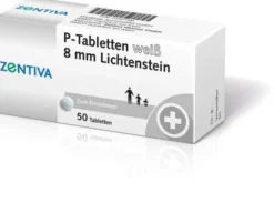 P Tabletten Weiß 8 mm 50 Tabletten