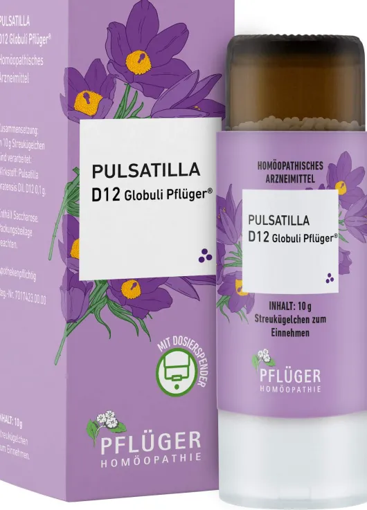 Pulsatilla D12 Globuli Pflüger Globulispender 10 g