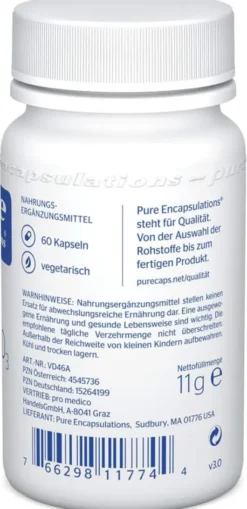Pure Encalsulations Vitamin D3 4000 I.E. 60 Kapseln