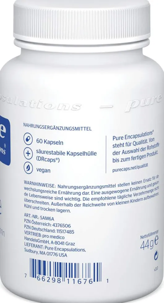 Pure Encap Same S - Adenosyl -Methionin 60 Kapseln