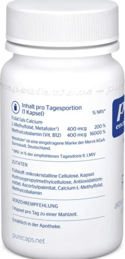 Pure Encaps B12 Folate 90 Kapseln