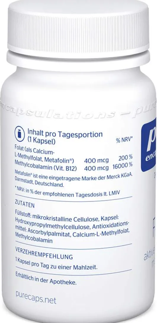 Pure Encaps B12 Folate 90 Kapseln
