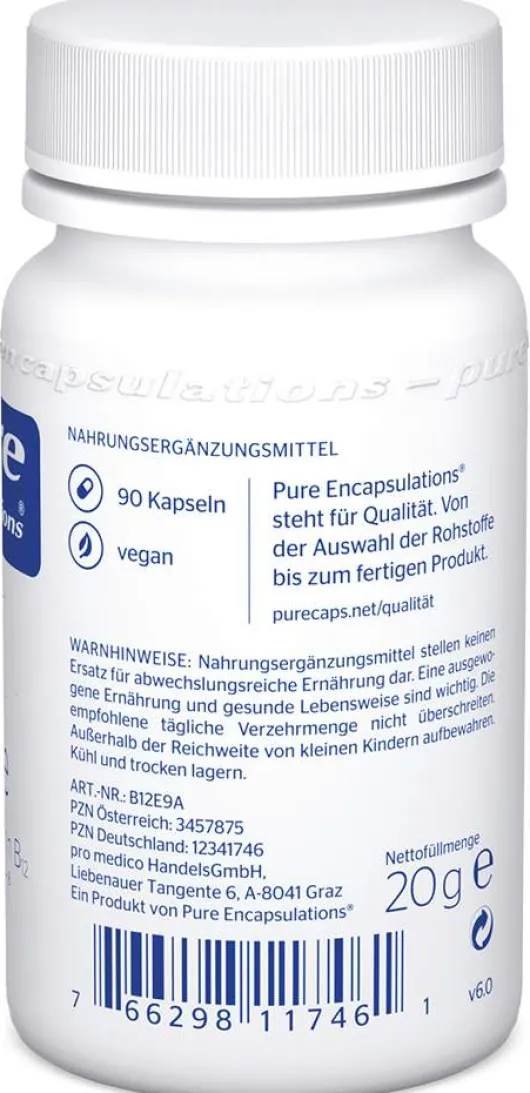 Pure Encaps B12 Folate 90 Kapseln