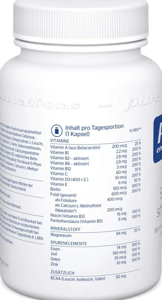 Pure Encap Schwangerschafts Formel 60 Kapseln