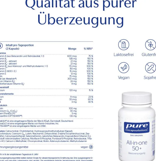 Pure Encapsulations All-In-One 50+ 60 Kapseln
