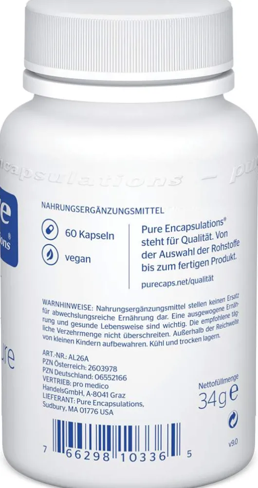 Pure Encapsulations Alpha Liponsäure 60 Kapseln