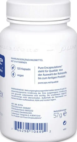 Pure Encapsulations B Complex Plus 120 Kapseln