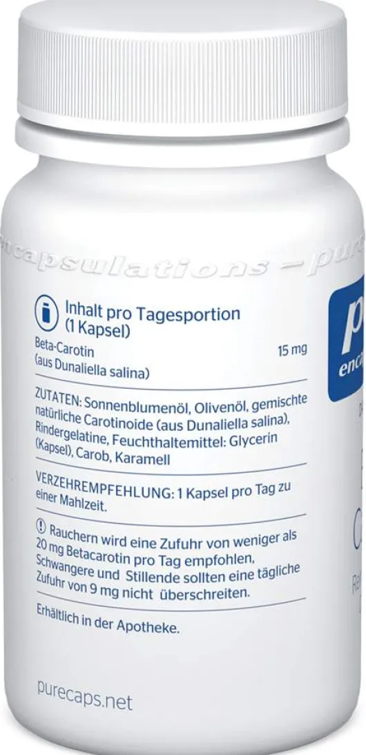 Pure Encapsulations Beta Carotin Kapseln