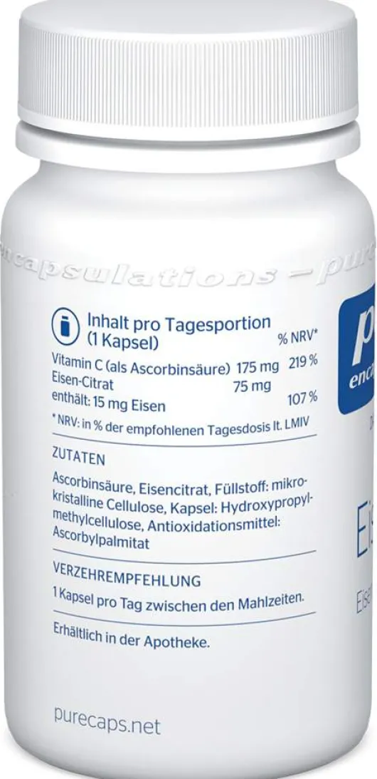Pure Encapsulations Eisen C 60 Kapseln