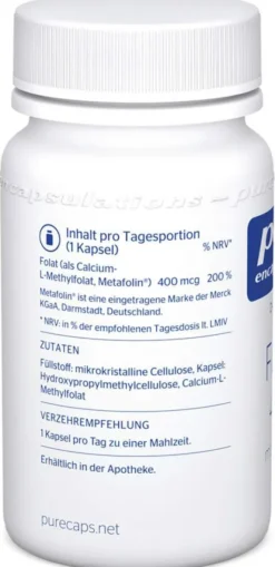 Pure Encapsulations Folate 400 Kapseln