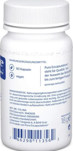 Pure Encapsulations Folate 400 Kapseln