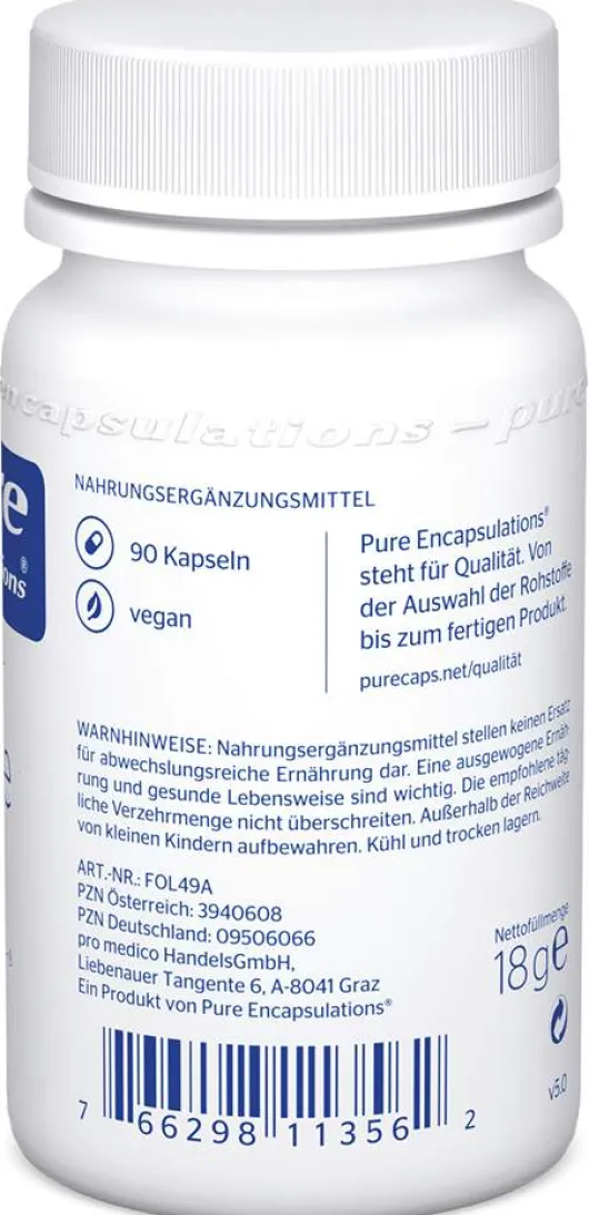 Pure Encapsulations Folate 400 Kapseln