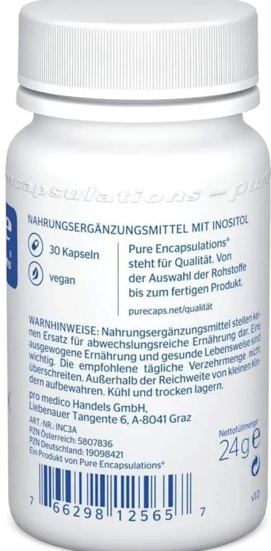 Pure Encapsulations Inositol Complex 30 Kapseln