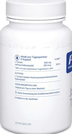 Pure Encapsulations Jod und Tyrosin Kapseln