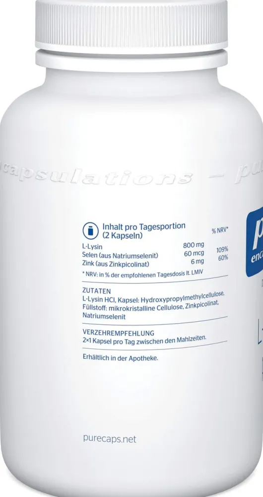 Pure Encapsulations L-Lysin Plus 90 Kapseln