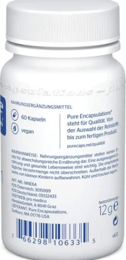 Pure Encapsulations Mangan Mangancitrat 60 Kapseln