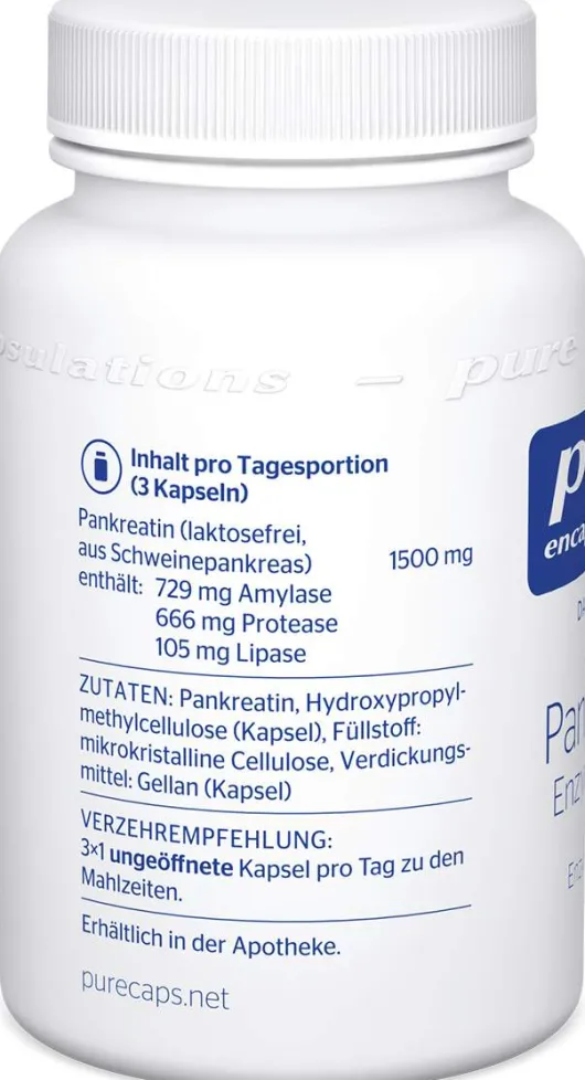 Pure Encapsulations Pankreatin Enzym Formel 60 Kapseln