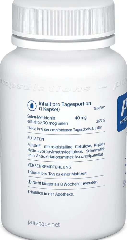 Pure Encapsulations Selen Selenmethionin 180 Kapseln