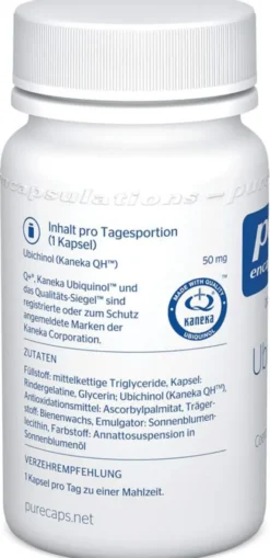 Pure Encapsulations Ubiquinol Qh 50 mg 60 Kapseln