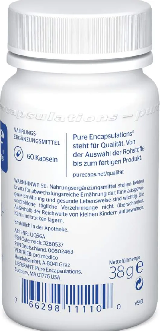 Pure Encapsulations Ubiquinol Qh 50 mg 60 Kapseln