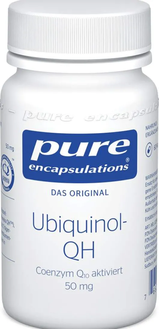 Pure Encapsulations Ubiquinol Qh 50 mg 60 Kapseln