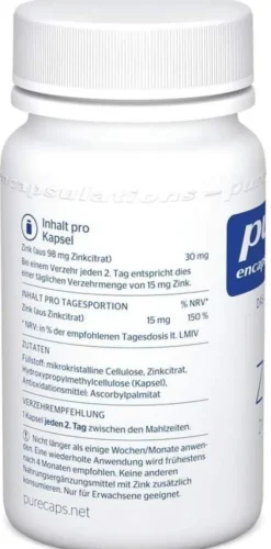 Pure Encapsulations Zink 60 Kapseln
