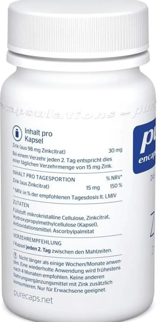 Pure Encapsulations Zink 60 Kapseln