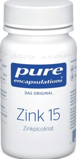 Pure Encapsulations Zink 15 Zinkpicolinat 60 Kapseln