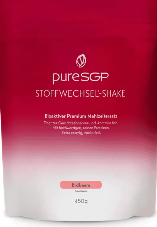 PureSGP Stoffwechsel-Shake Pulver Erdbeere 450 g