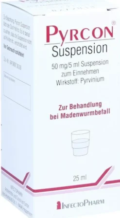 Pyrcon Suspension 50 mg Pro 5 ml 25 ml Suspension
