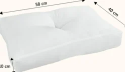 Rückenschläferkissen mit Baumwollbezug 1 Stück