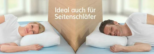 Rückenschläferkissen mit Baumwollbezug 1 Stück